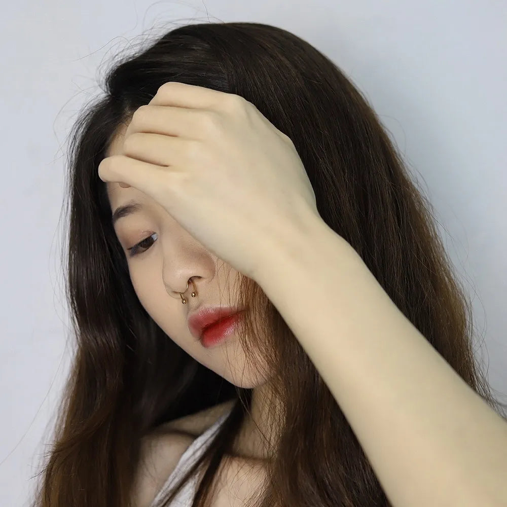 Magnetic Fake Nose Ring Hoop Set by DrPerfect