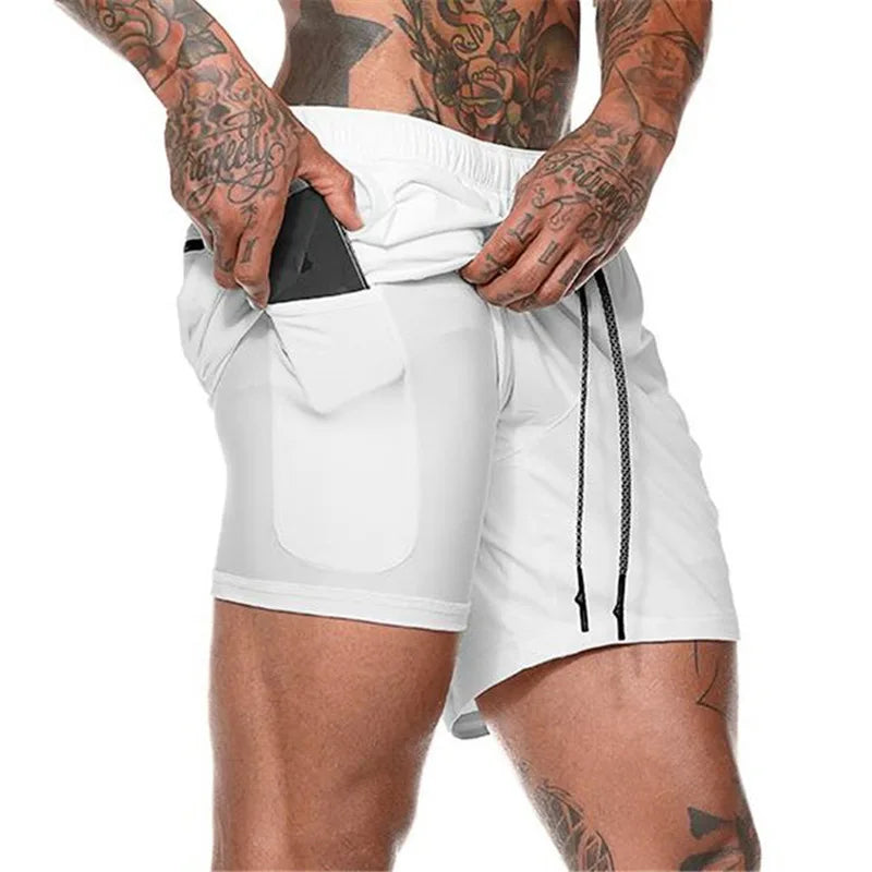 Shorts Men 2 in 1 Sports Shorts