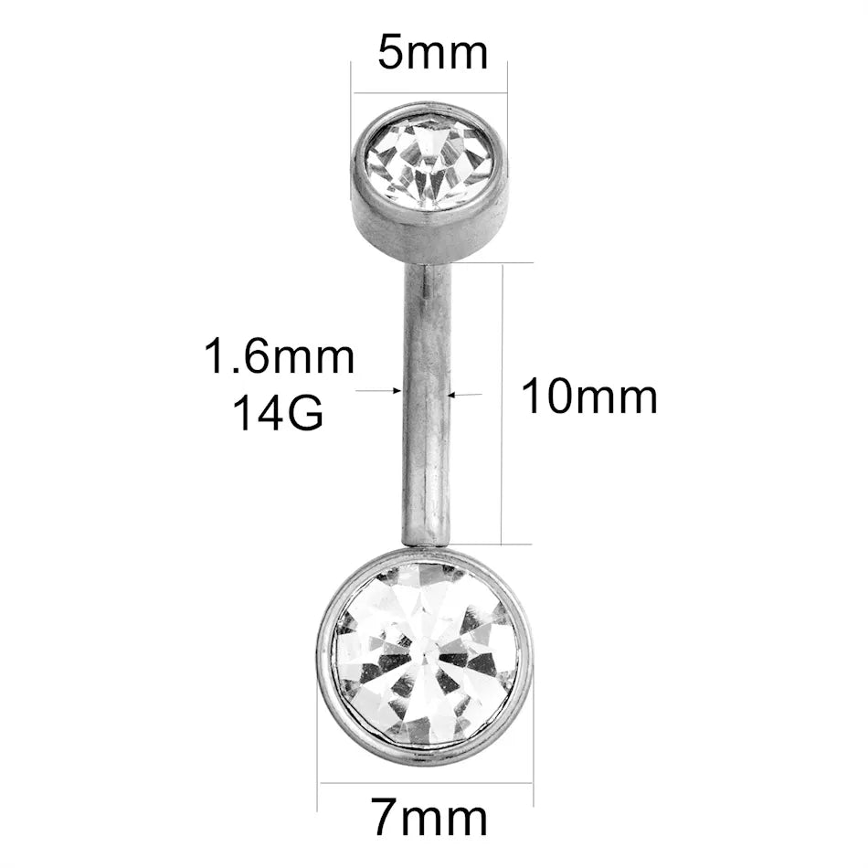 Kozi Trends 316L Surgical Steel Belly Button Rings