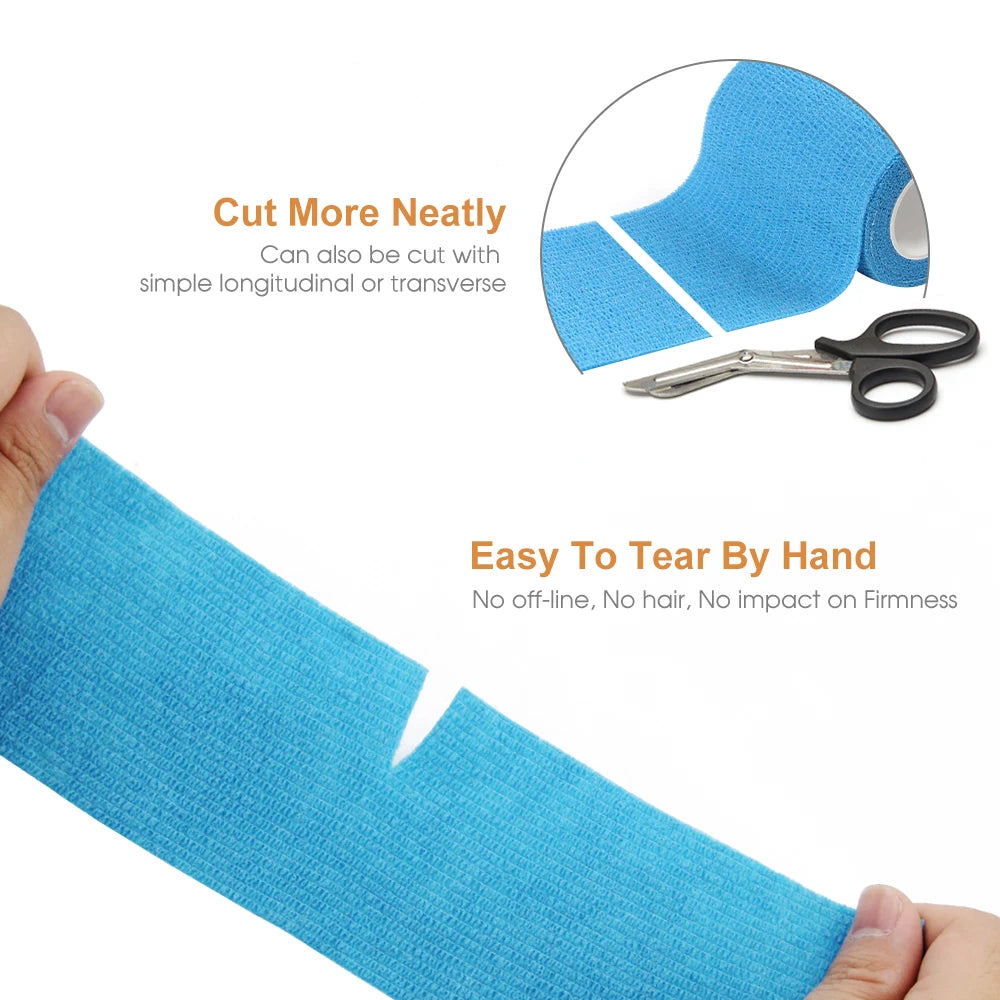 24-Pack of 7.5cm Cohesive Bandage Wrap Rolls