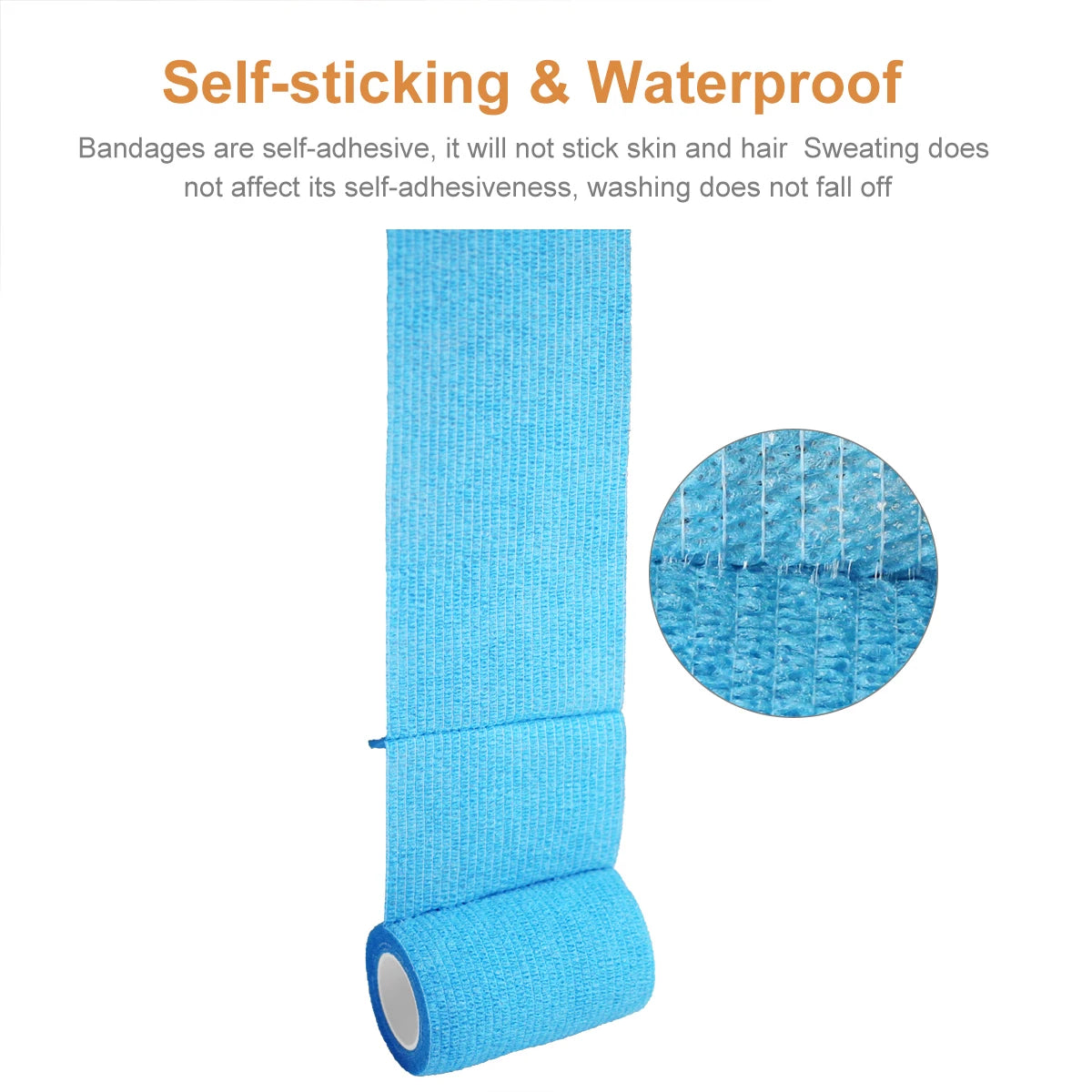24-Pack of 7.5cm Cohesive Bandage Wrap Rolls