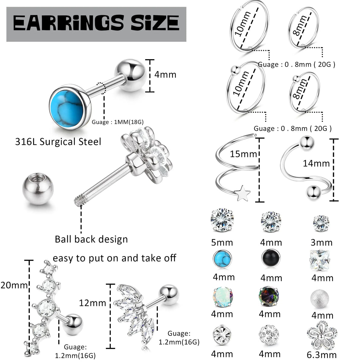 DrPerfect Cartilage Earrings