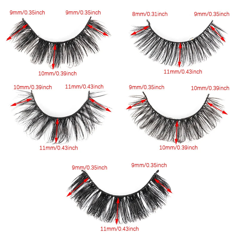 Pairs 3D Eyelashes Natural ThickFalse Eyelashes