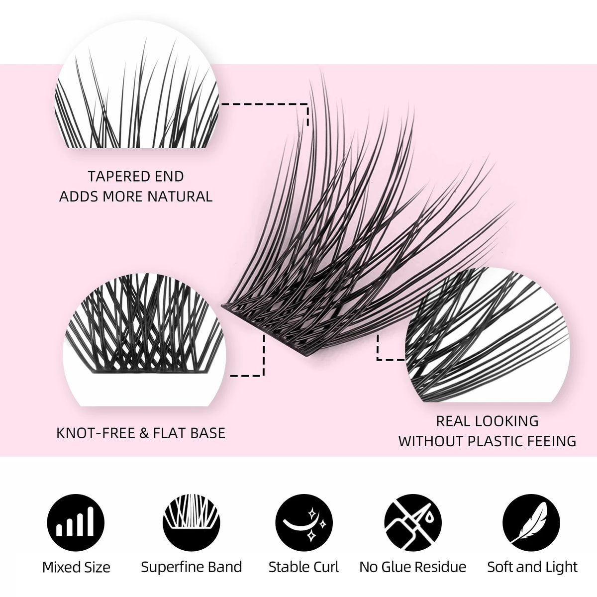 120 PCS Cluster Lashes