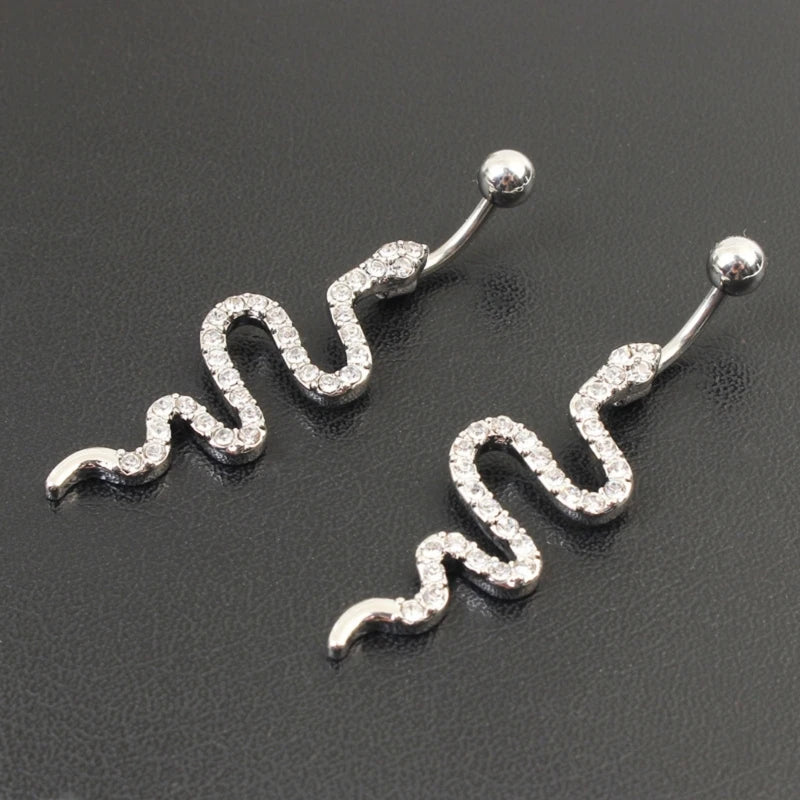 Snake Design Belly Button Rings by DrPerfect