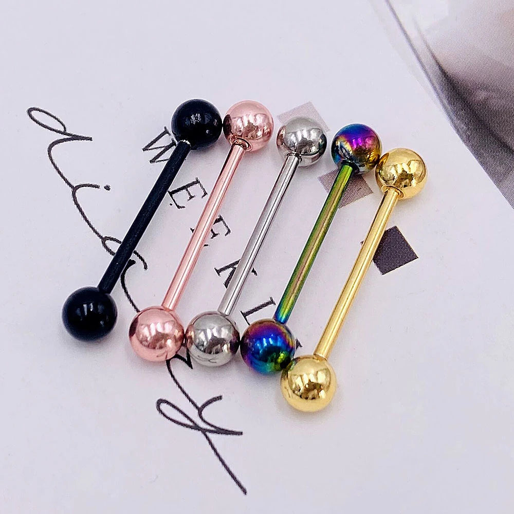 Kozi Trends' 10pcs/lot Stainless Steel Tongue Ring Stud Earrings
