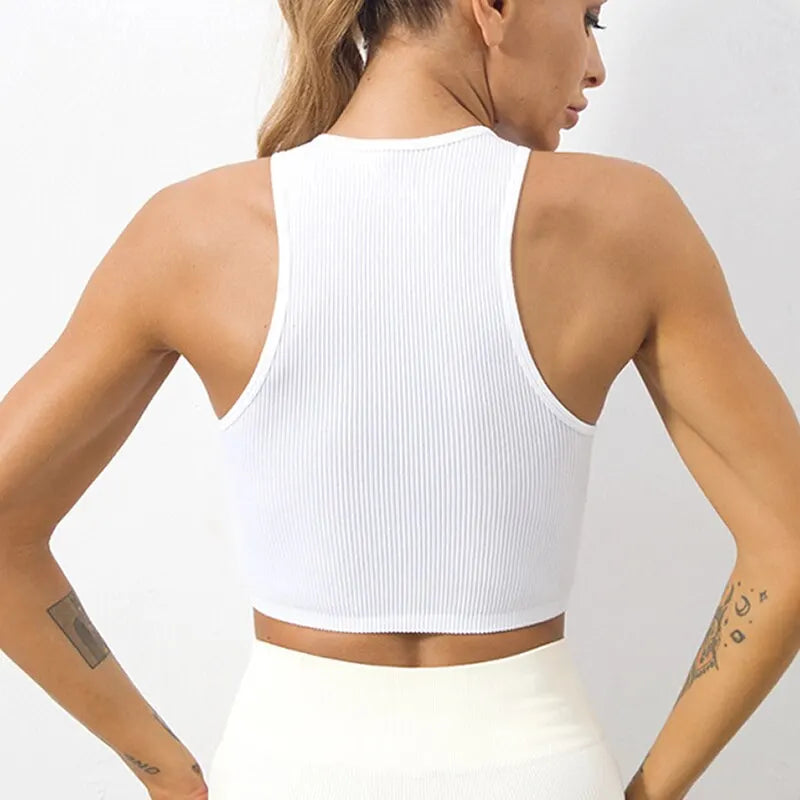 Kozi Trends Yoga Vest Women Gym Sports Crop Top