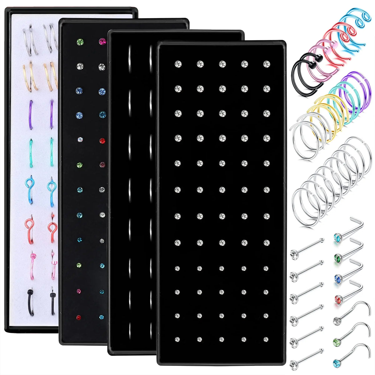 DrPerfect Nose Ring Studs Set