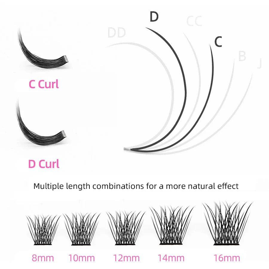 120 PCS Cluster Lashes