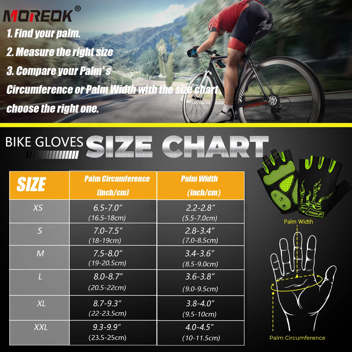 MOREOK Bike Gloves
