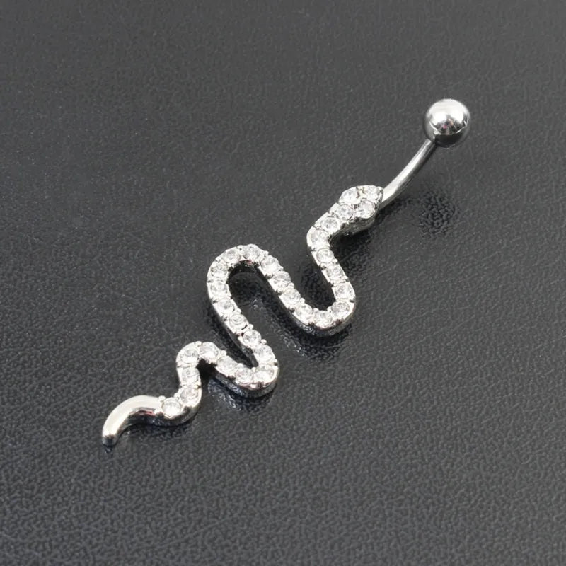 Snake Design Belly Button Rings by DrPerfect