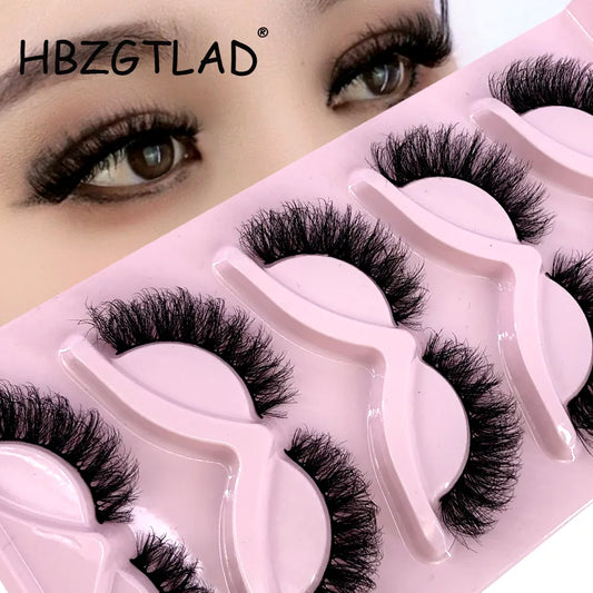 Cat Eye 5 Pairs Mink False Eyelashes