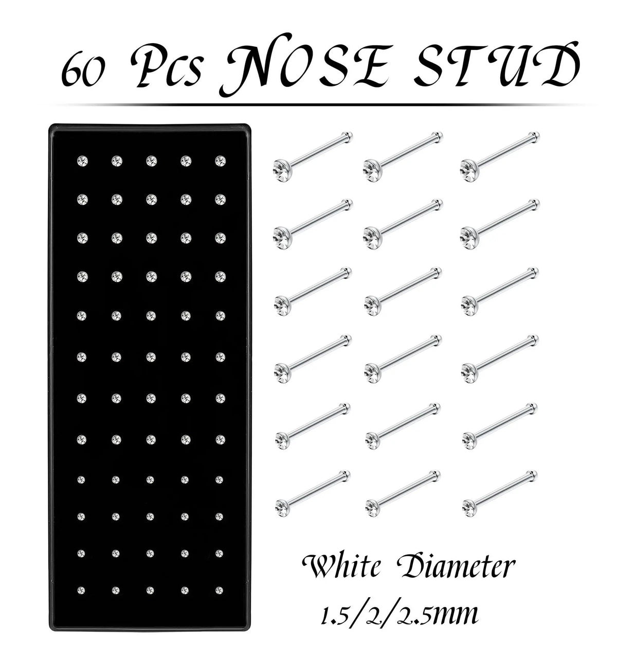 DrPerfect Nose Ring Studs Set