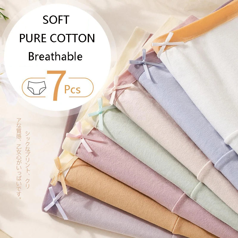 7Pcs/Set Cotton Panties
