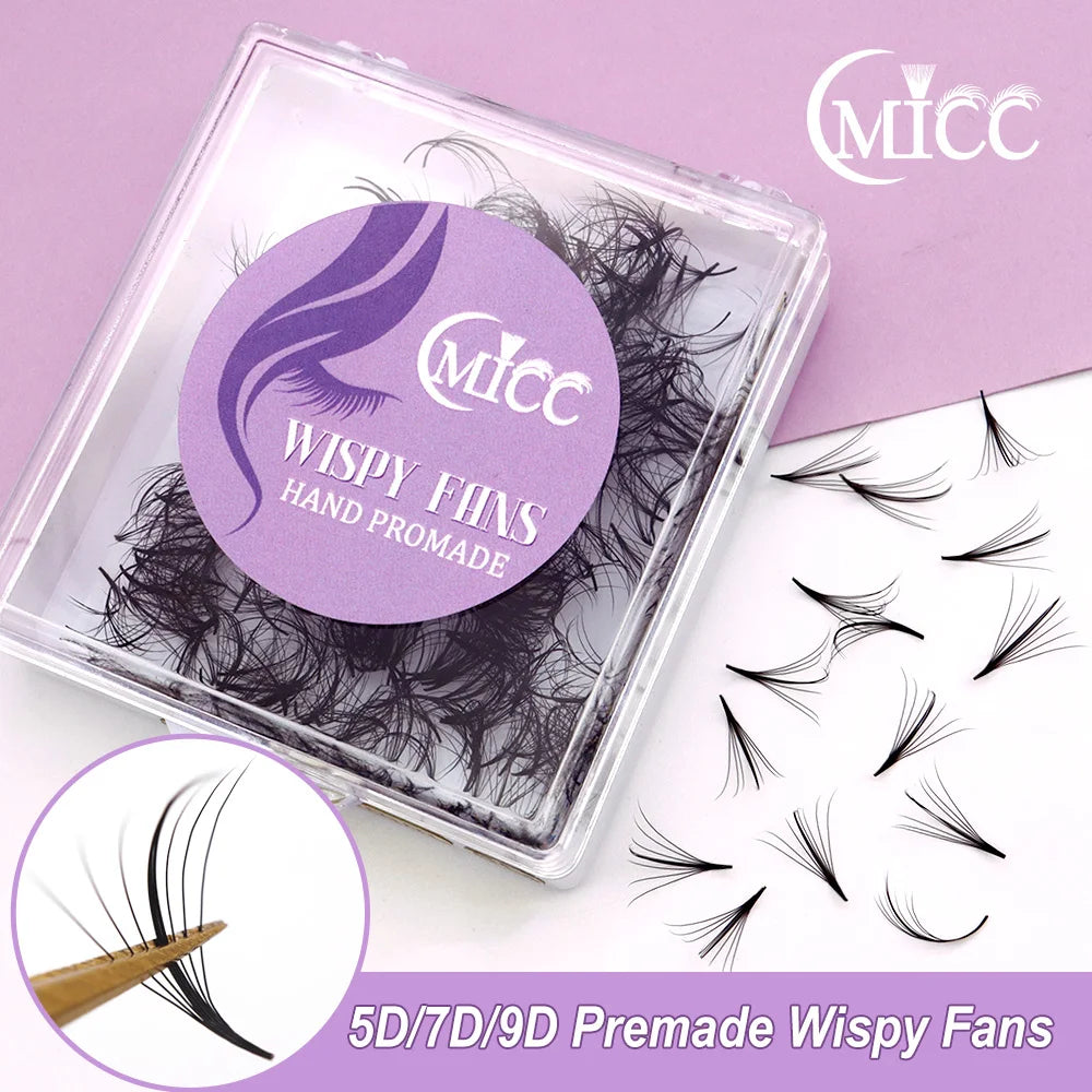 Wispy Premade Fans Pointy Base