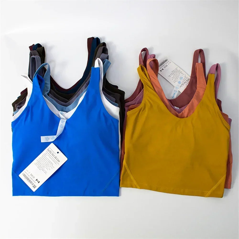 Fitness Running Street Women's Yoga Bra Align Sports Crop Tops
