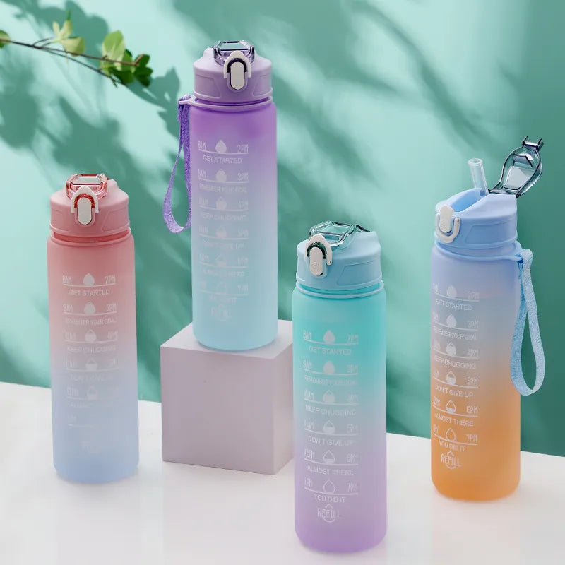 Water Bottle With Straw