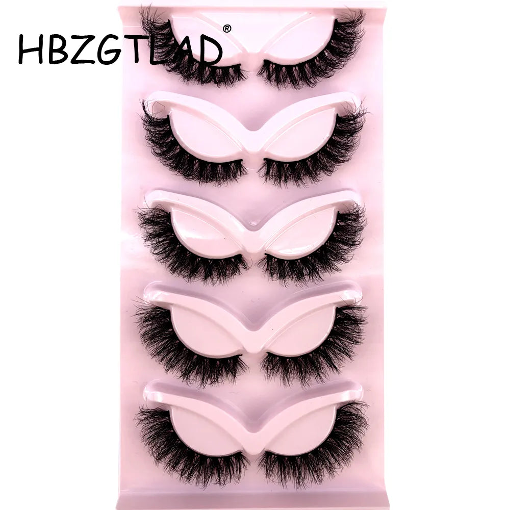 HBGZTLAD False Eyelashes Cat Eye Wispy