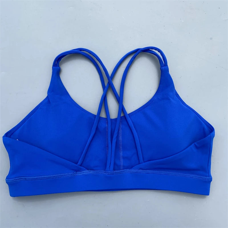 Women Cross Straps Sports Bra