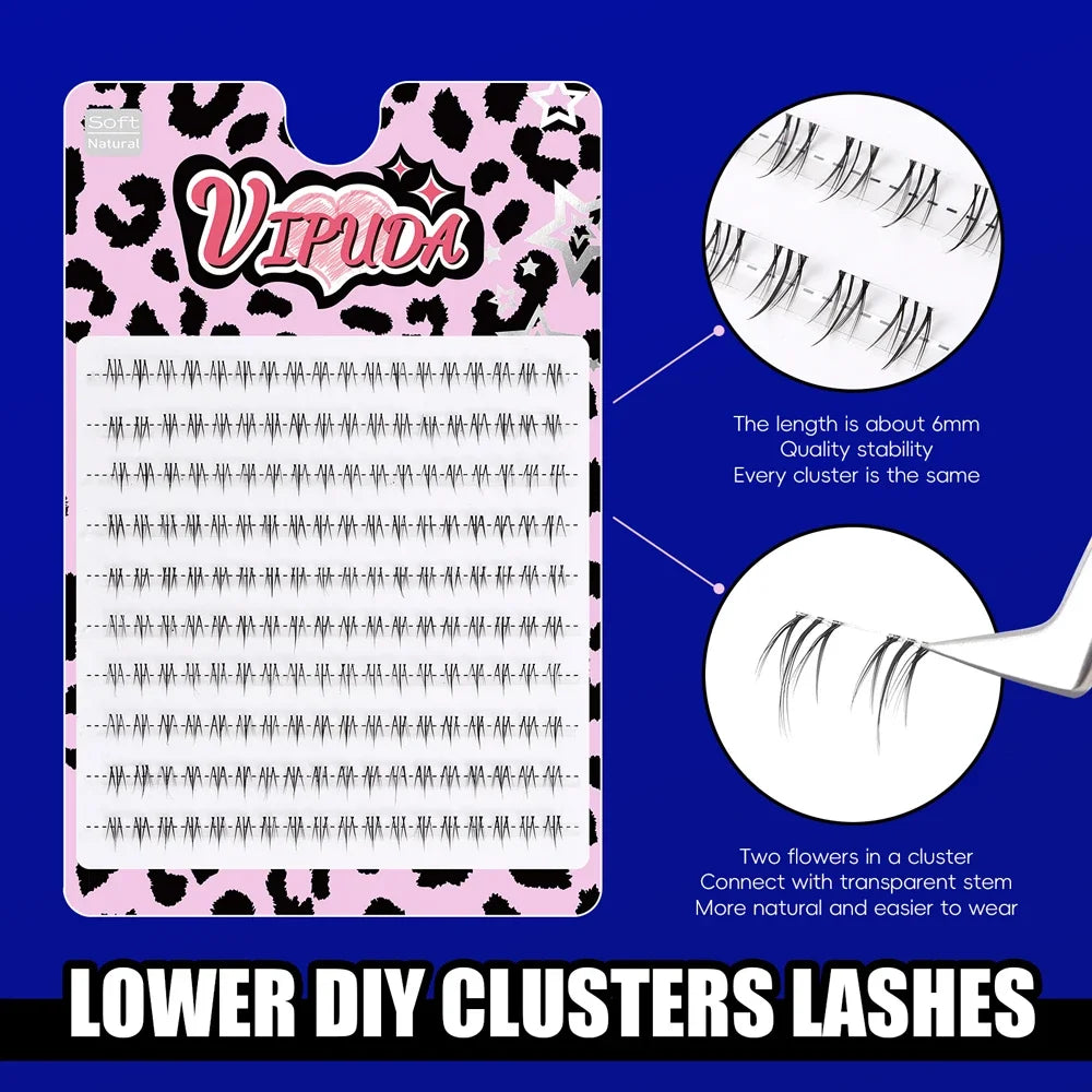 VIPUDA 10 Row DIY Lash Extensions
