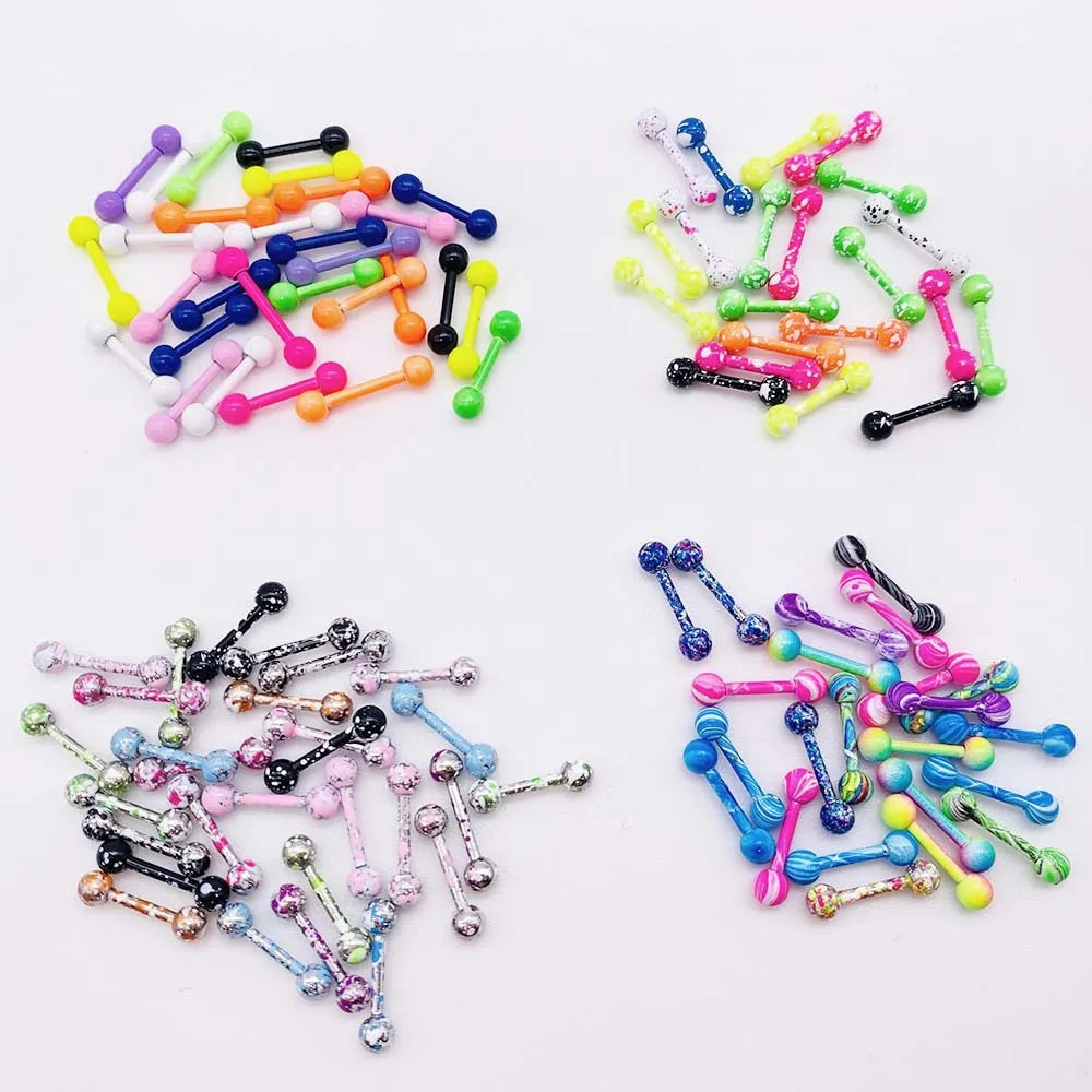 Kozi Trends 10pcs/lot Mixed Color Stainless Steel Piercing Set