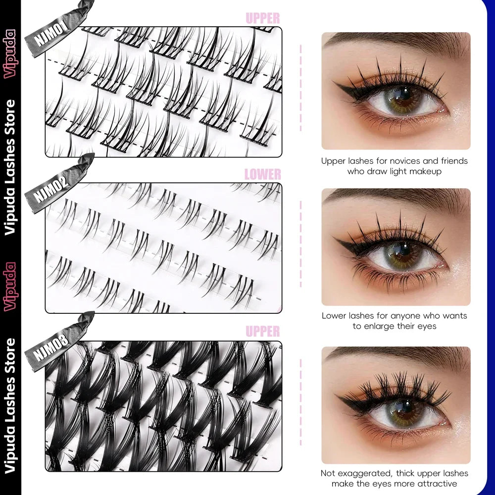VIPUDA 10 Row DIY Lash Extensions