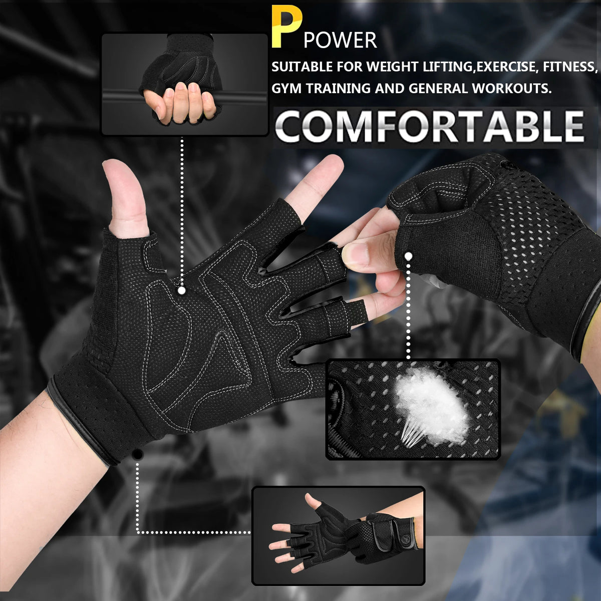 MOREOK Workout Gloves