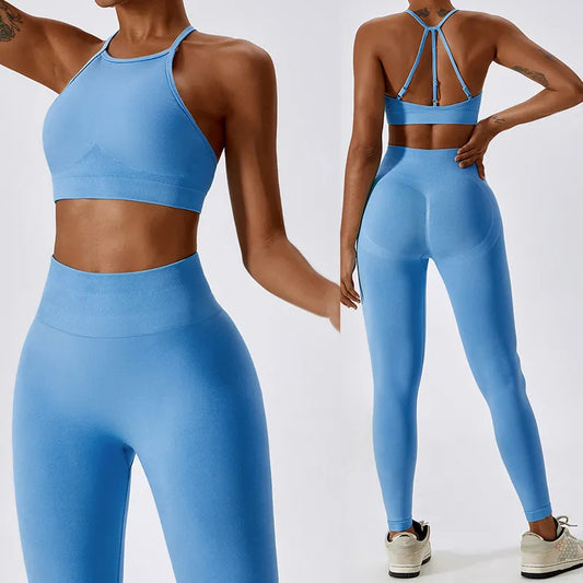 Yoga Set Women 2 Piece Seamless