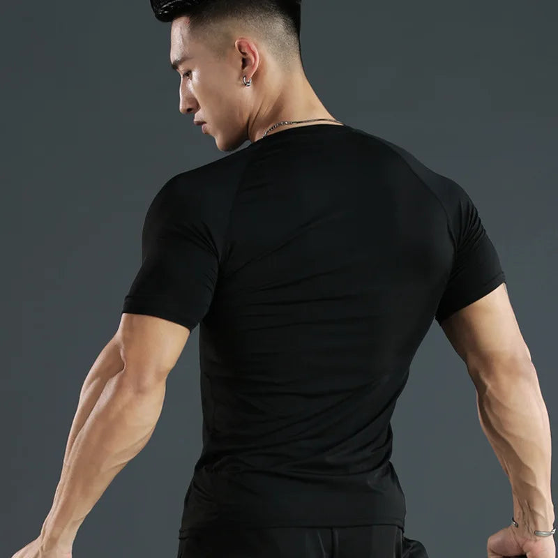 Fitness T-Shirts Shirt Elastic