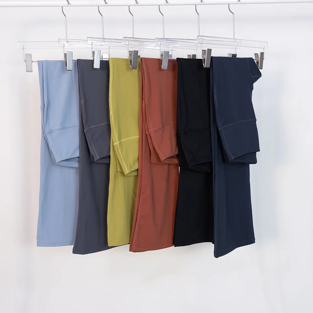 Women High Waist Elasticity Flared Pants