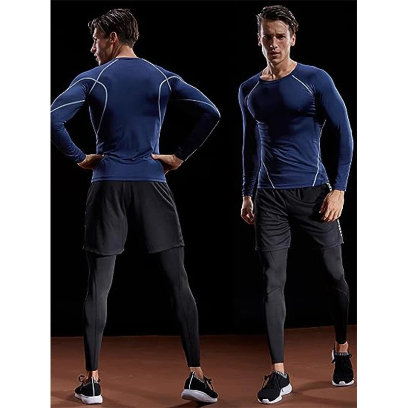 Long Sleeve T Shirt Men Elastic