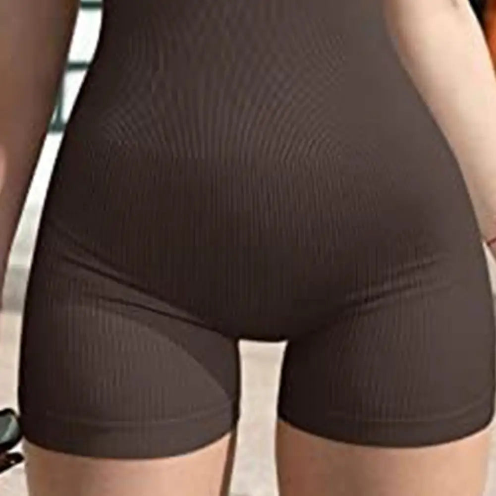 Square Neck Ladies Yoga Romper Sleeveless Soft Women Romper