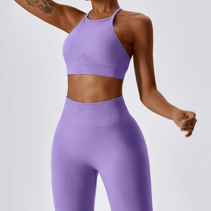 Yoga Set Women 2 Piece Seamless