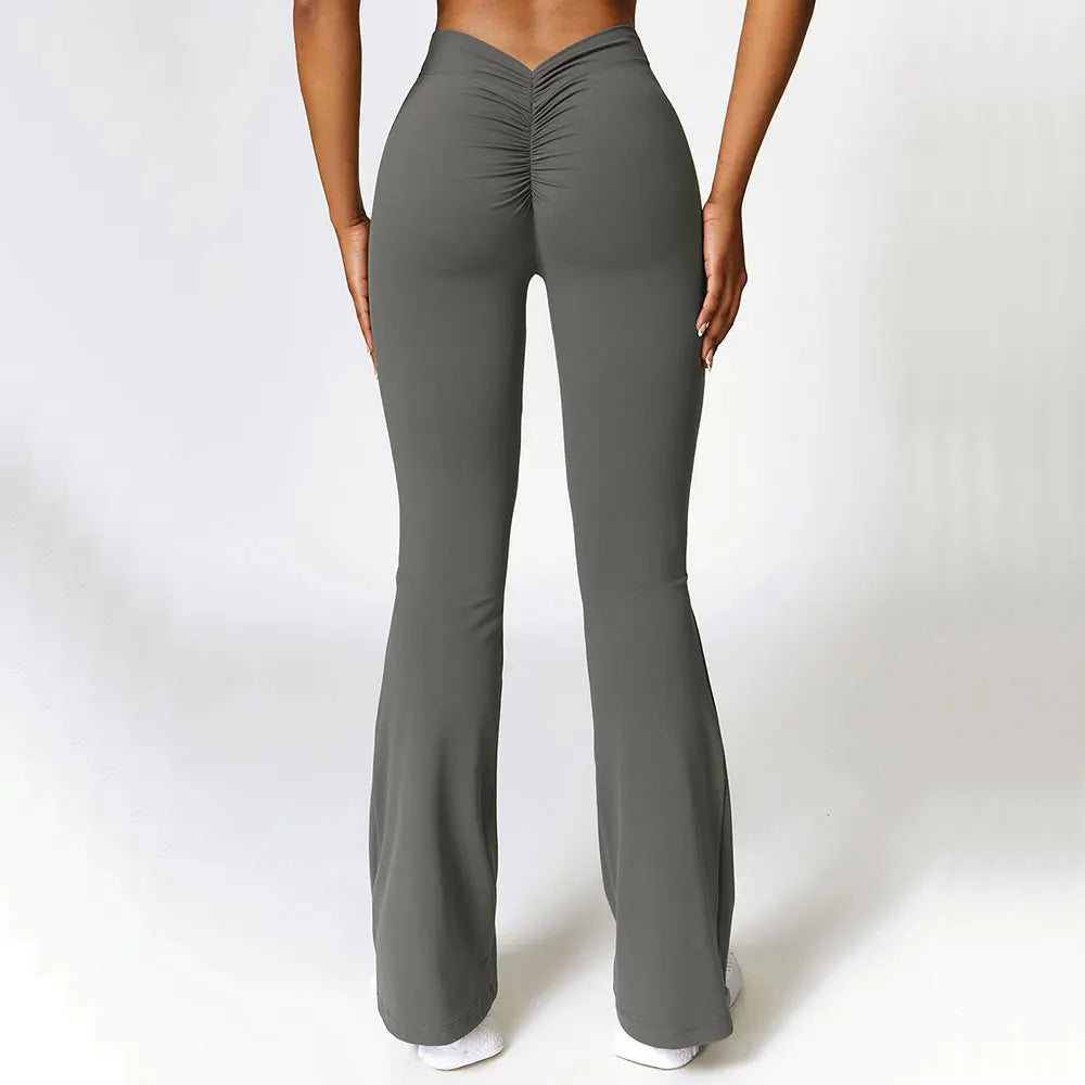 Women Flare Pants Sport Seamless Leggings