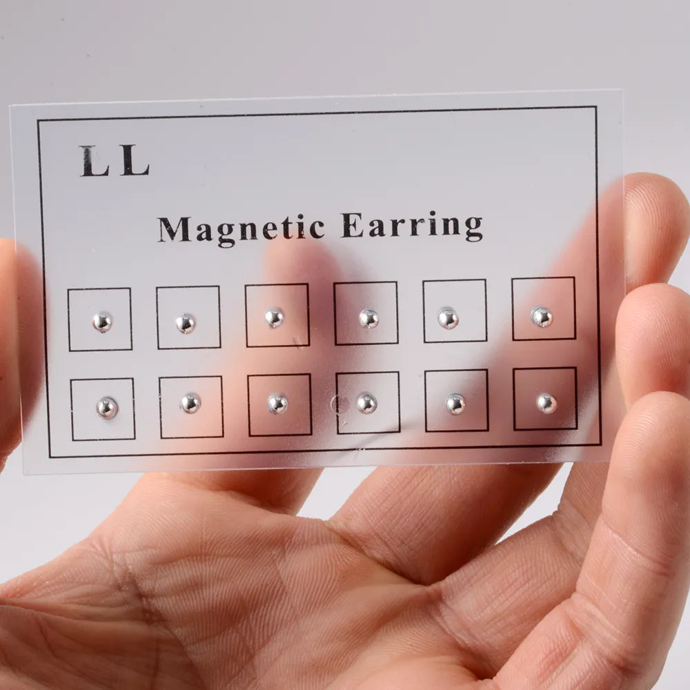 Kozi Trends 12PCS/Card Magnetic Fake Cheater Earring Set - Effortless Style, No Piercing Required!
