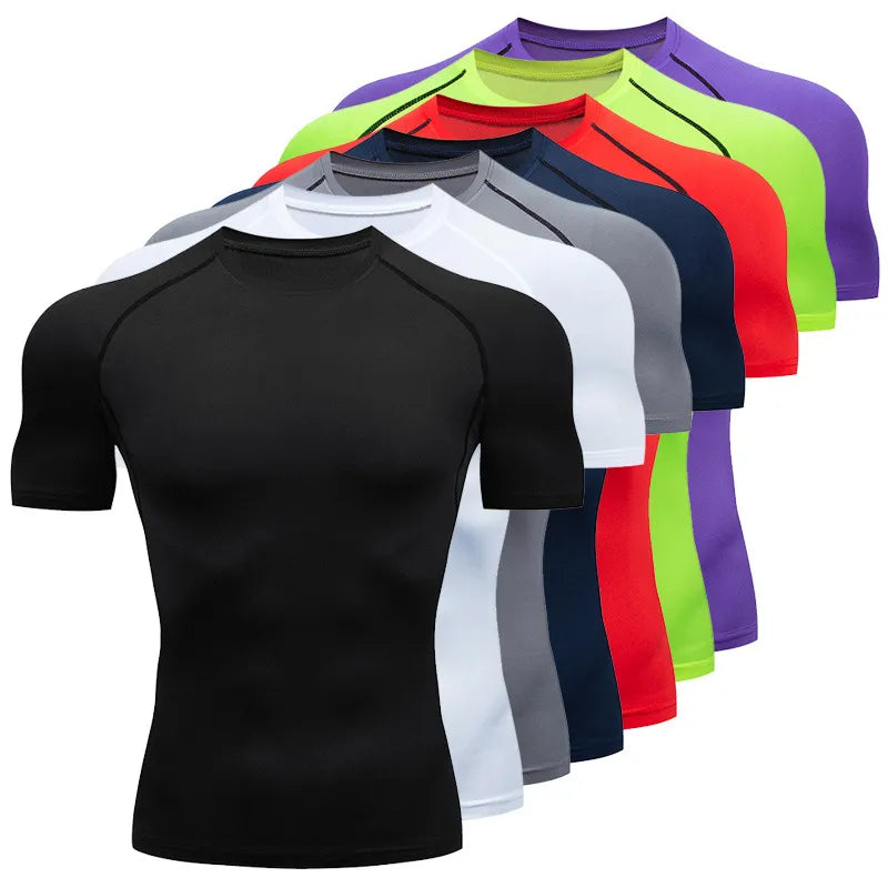 Fitness T-Shirts Shirt Elastic