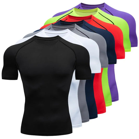 Fitness T-Shirts Shirt Elastic