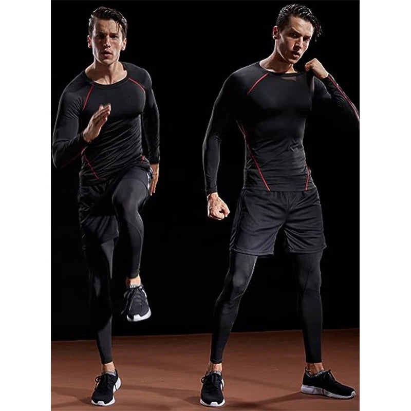 Long Sleeve T Shirt Men Elastic