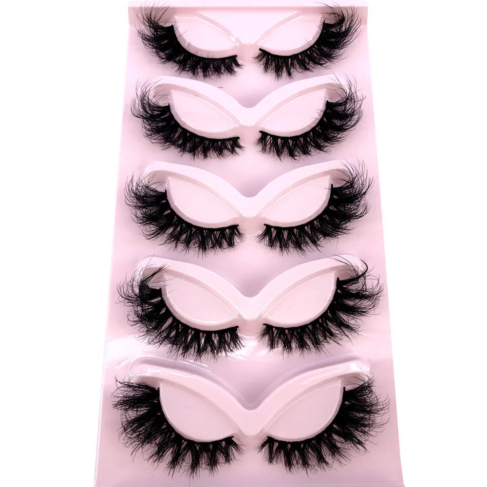 HBGZTLAD False Eyelashes Cat Eye Wispy