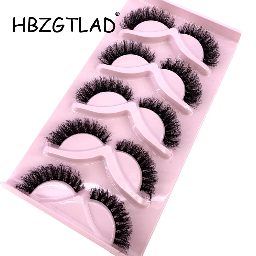 HBGZTLAD False Eyelashes Cat Eye Wispy