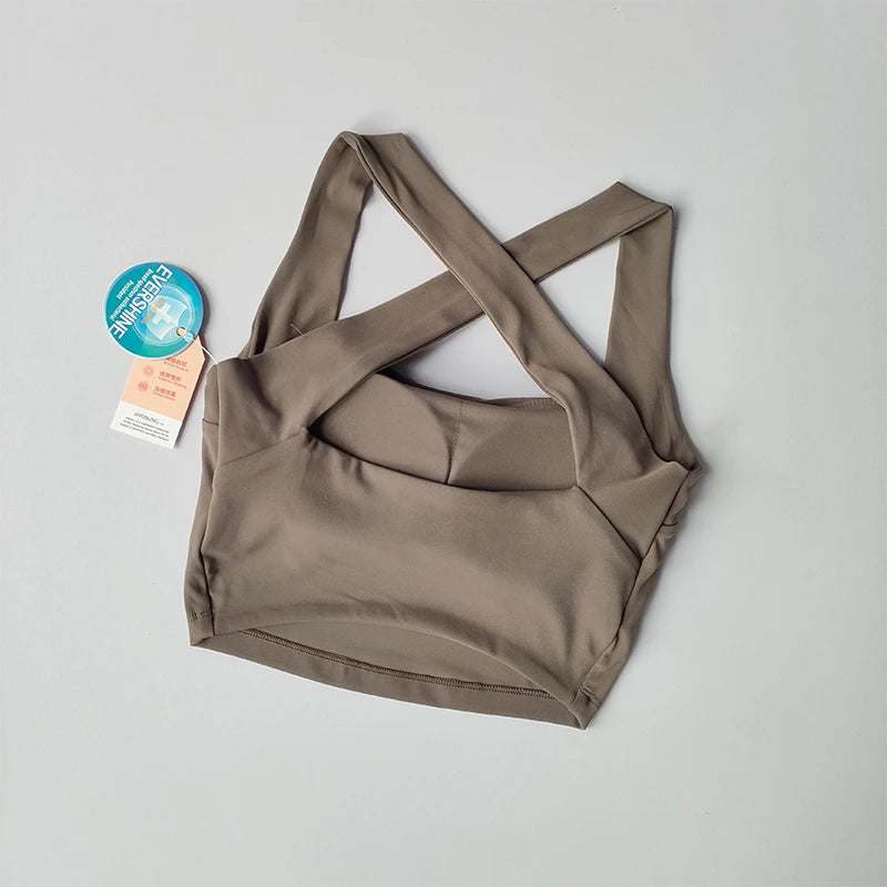 Naked Seamless Cross Back Sports Bra