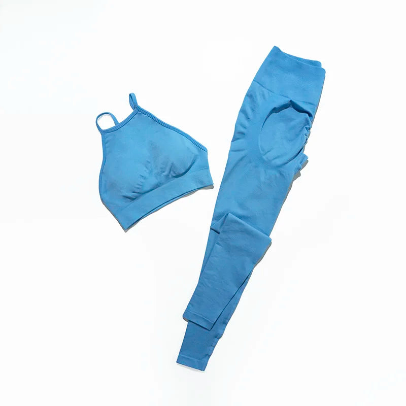 Yoga Set Women 2 Piece Seamless