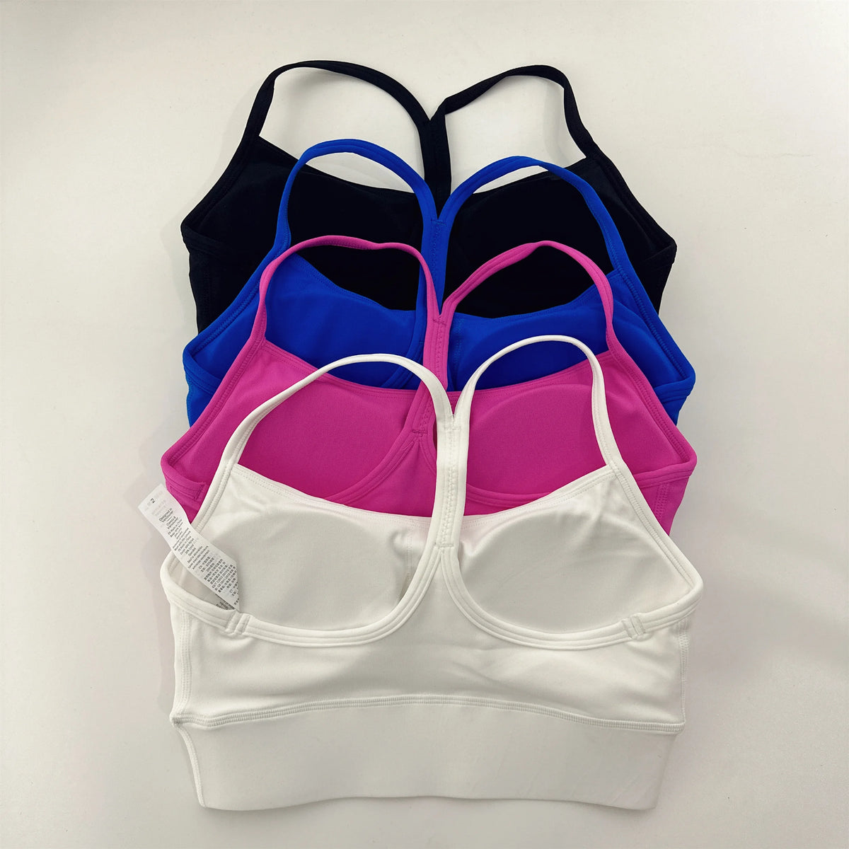 Solid Color Y-shape Fitness Sport Bra