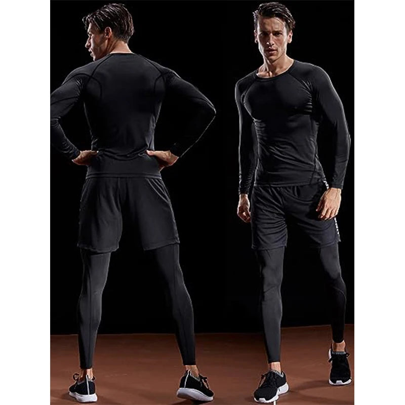 Long Sleeve T Shirt Men Elastic
