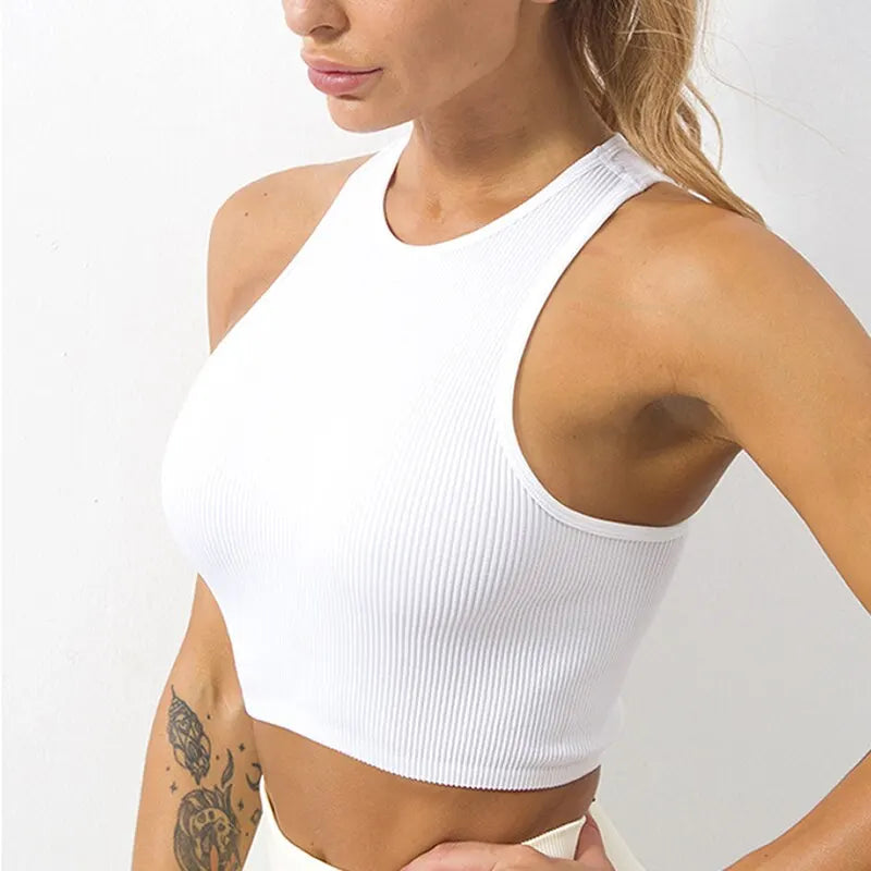 Kozi Trends Yoga Vest Women Gym Sports Crop Top