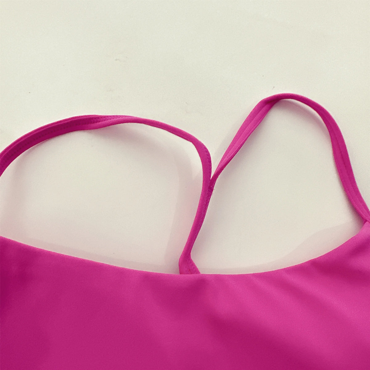 Solid Color Y-shape Fitness Sport Bra