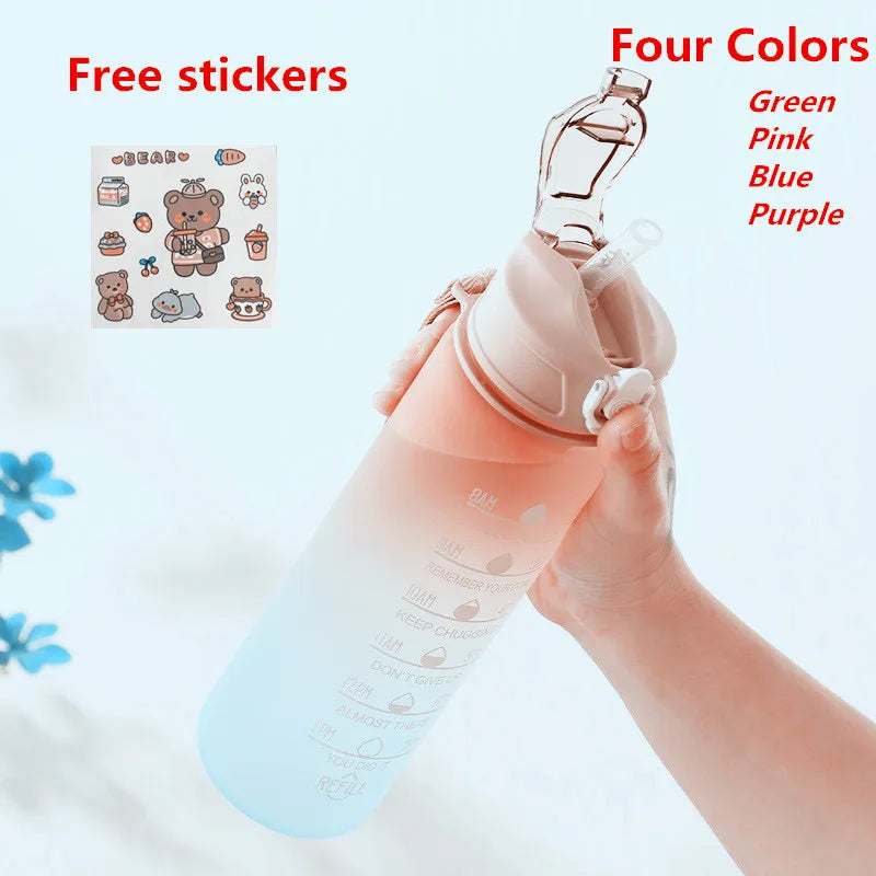 Water Bottle With Straw