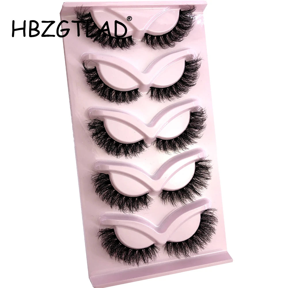 HBGZTLAD False Eyelashes Cat Eye Wispy