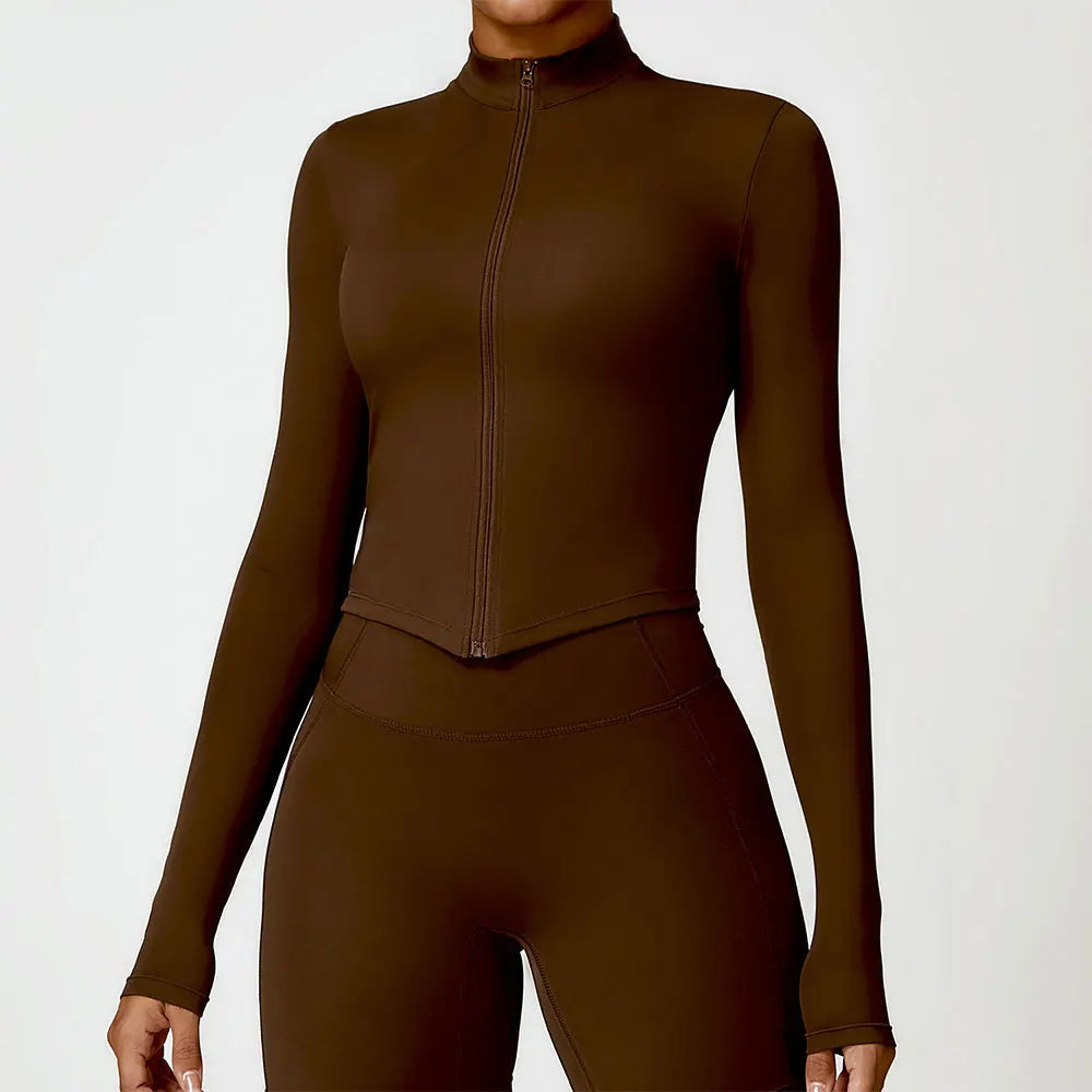 Women's Gym Exercise Shirt Yoga Long Sleeve Sportswear Top