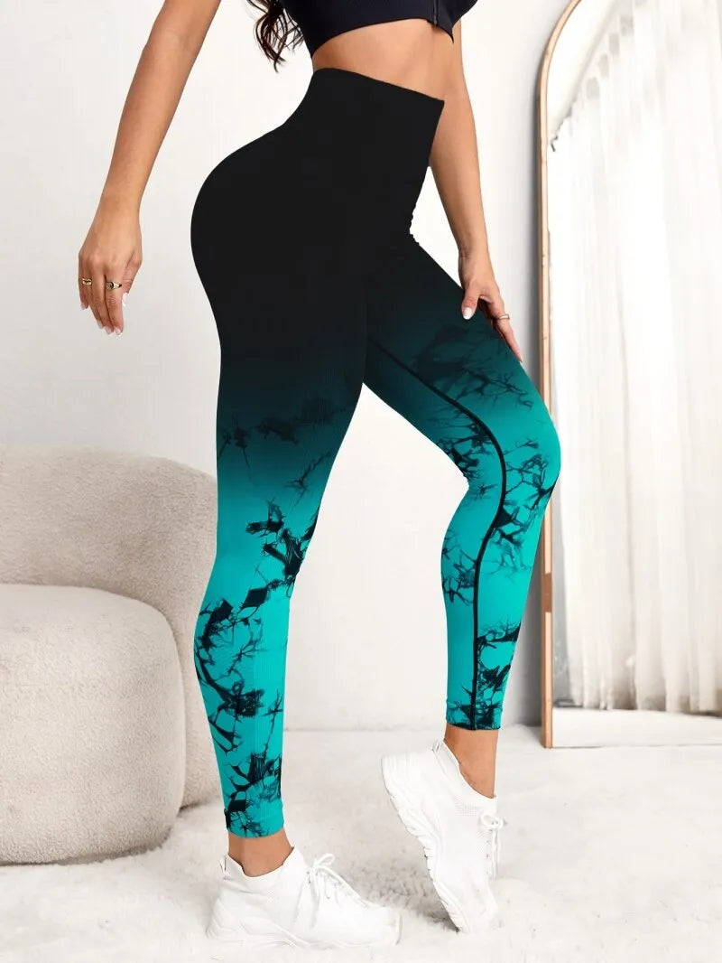 Kozi Seamless Tie Dye Yoga Pants